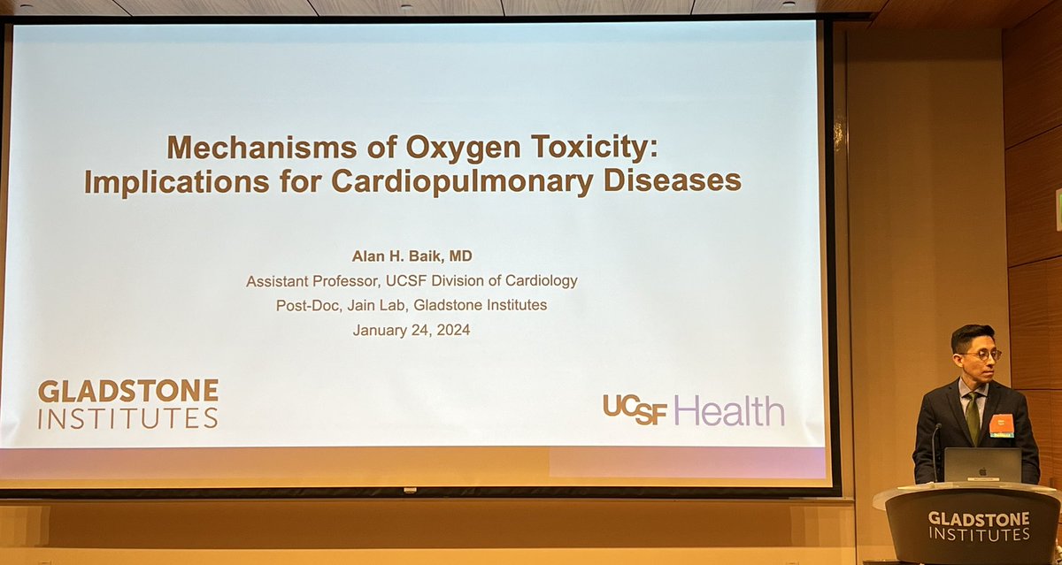 Next up for the Bay Area Symposium! Dr. Alan Baik @baik_alan, great mentorship from @ishahjain! Alan is a #CardioOnc rising star and great addition to @UCSFCardiology Section of #CardioOnc & immunology! @GladstoneInst @UCSF @StanfordCVI