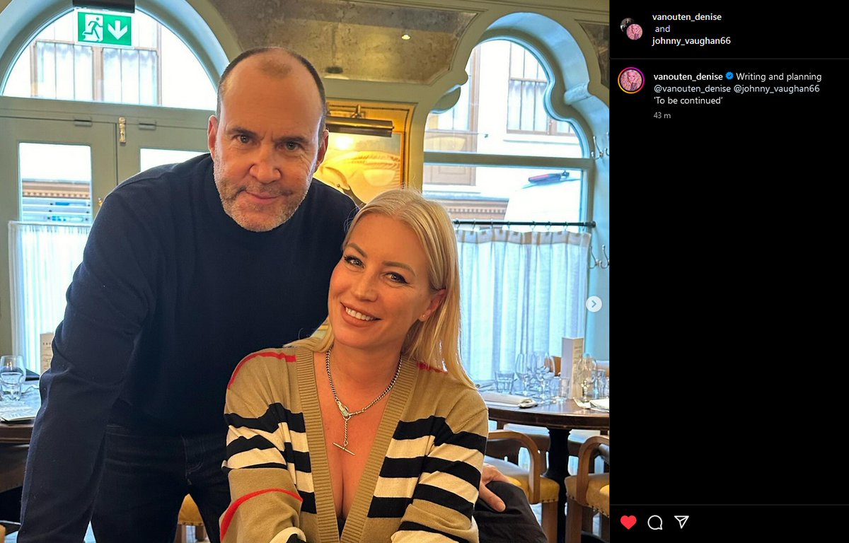 A very interesting post has just appeared on both @Johnnyvaughan & @denise_vanouten 's Instagram feeds... 👀

#TheBigBreakfast