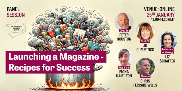 Calling all magazine people! Join us tomorrow for this panel session about all things magazine making. Members free £20 non-members - all welcome! 

For full details tinyurl.com/2ny4uszp BOOK NOW!