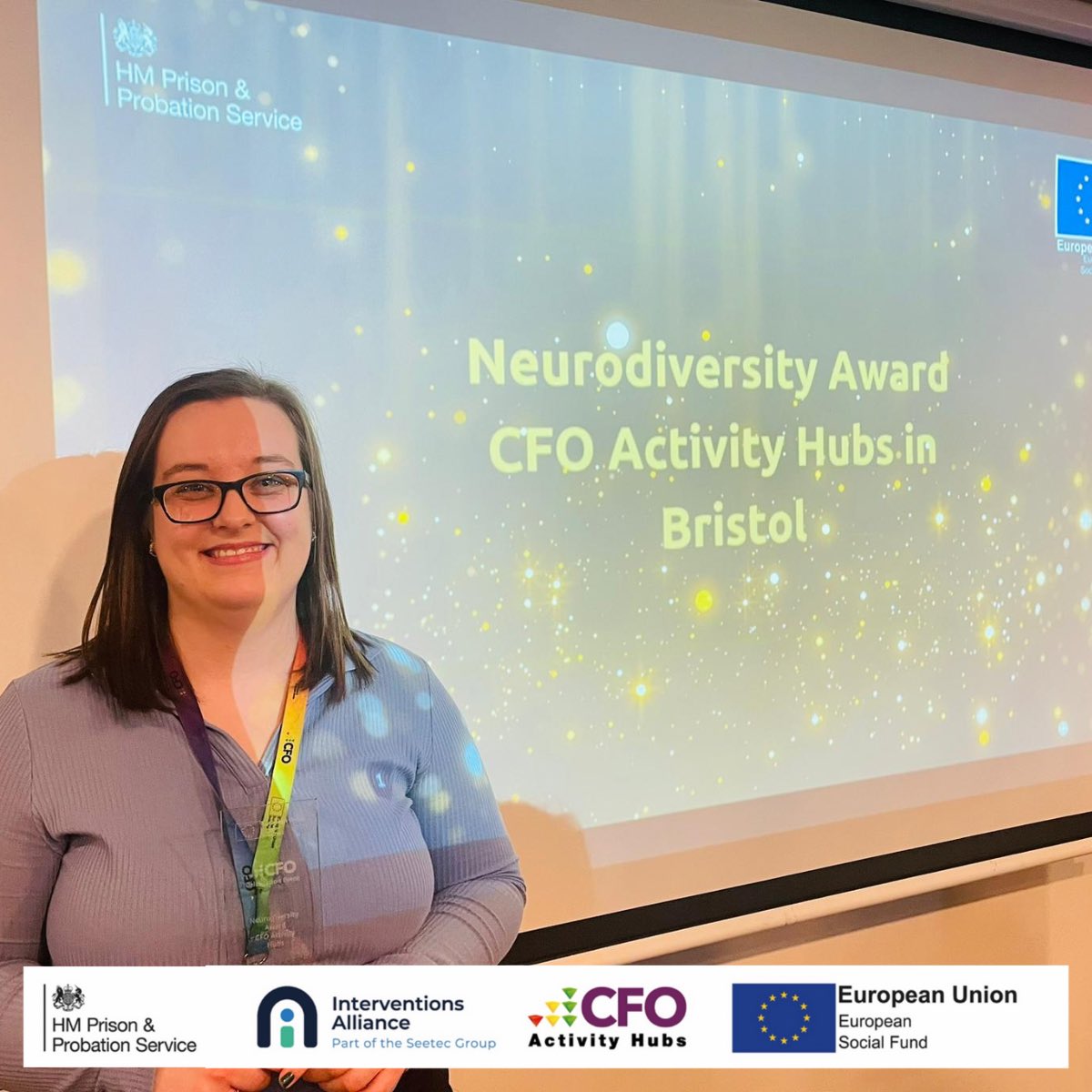 Celebrating another winner amongst our CFO Activity Hub teams- Leah Morgan from our Bristol hub, taking home the award for Neurodiversity! 🧠✨ Leah has shown a dedication to promoting inclusivity and consideration towards our neurodiverse participants 💙 #CFOCelebration24