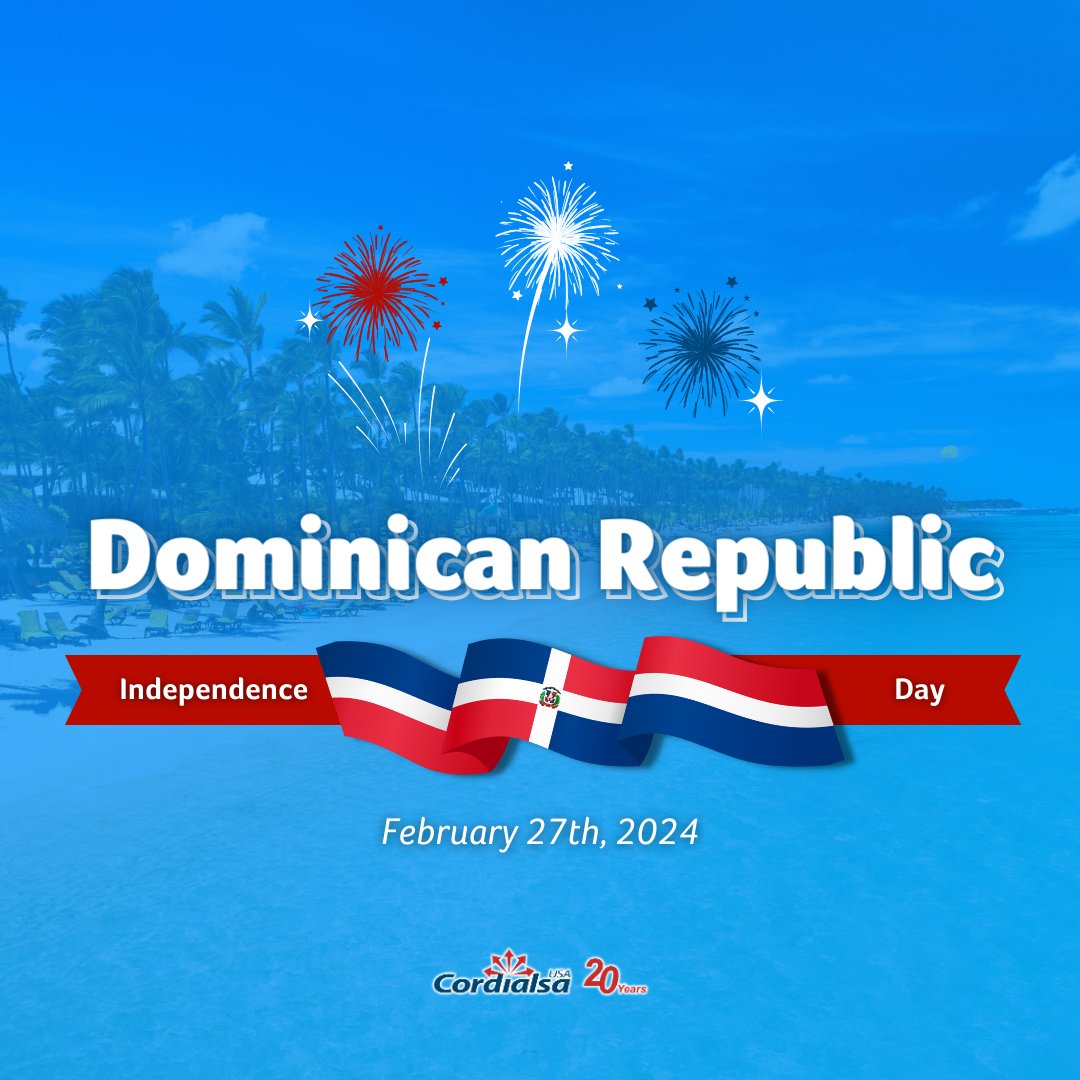 As a multicultural company, today we celebrate the independence of the Dominican Republic: Country of origin of 12 of our collaborators!