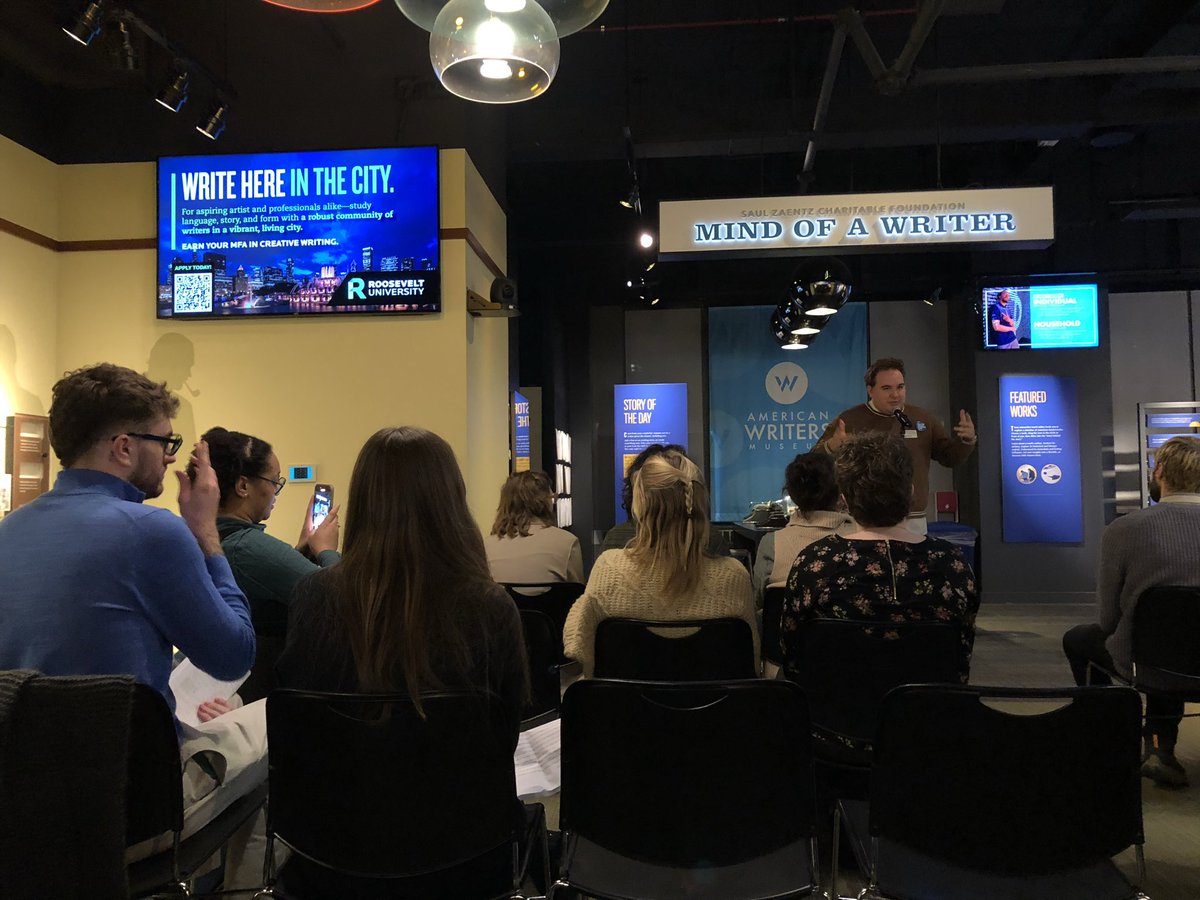 Recap of the Creative Writing Event at the American Writer’s Museum yesterday!  

#CreativeWriting #AmericanWritersMuseum #OyezReview