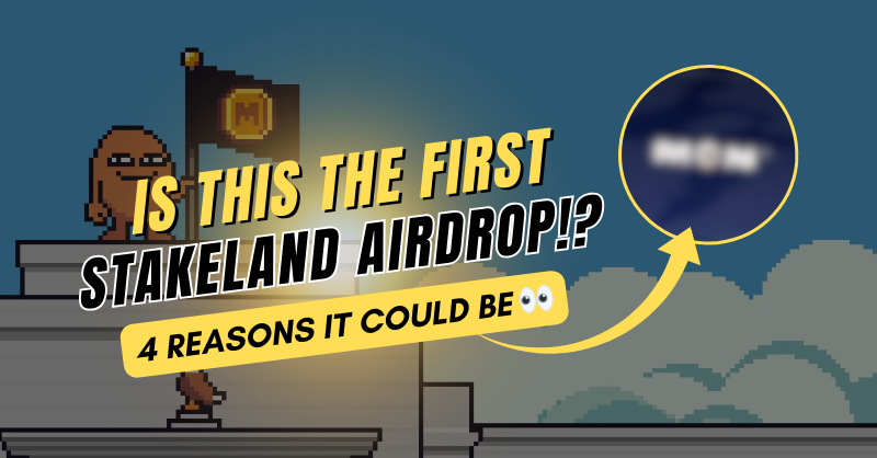I'm 69% certain this will be the first token airdrop from <a href="/stakeland/">Stakeland</a>.

It's speculation time! 🔍🧵
