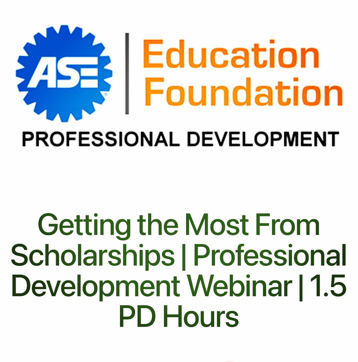 Steve will be speaking about our BAT-man (Be A Technician) Scholarship Program on this FREE Webinar offered by the ASE Education Foundation. Learn how to take advantage of scholarship opportunities in the industry! FREE Registration: register.gotowebinar.com/register/16747… #nhrapsm #ase