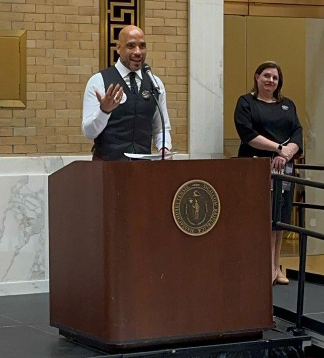 masscultural's tweet photo. "Public investment in the arts &amp; creativity is important. Supporting @masscultural is imperative. Every award we make signals to the recipient, their donors that the Commonwealth considers their work to be worthy of public support" - @mbobbitt #CreateAdvocacy2024  #PowerOfCulture https://t.co/ynLVmS0mc5