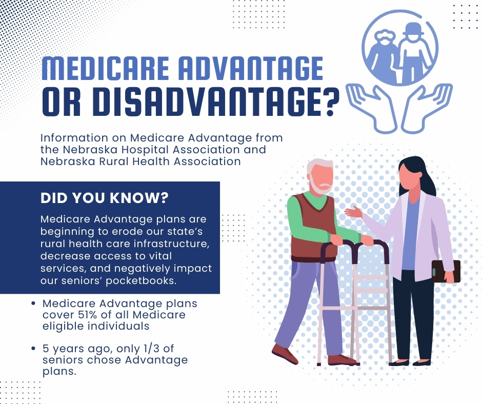 Medicare Advantage is hurting our rural healthcare system. Their plans decrease access to health care due to low reimbursement rates, high prior authorization denials, and higher out-of-pocket costs for their family members, neighbors, and patients.