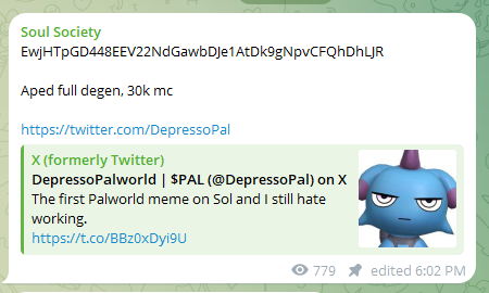 Today was a good day in the Soul Society. 

30K -&gt; 1.2MIL in 2 hours. 
Clean 40x.

Don't miss Gen Wealth Opportunity boys, Join NOW.

t.me/SoulS0ciety