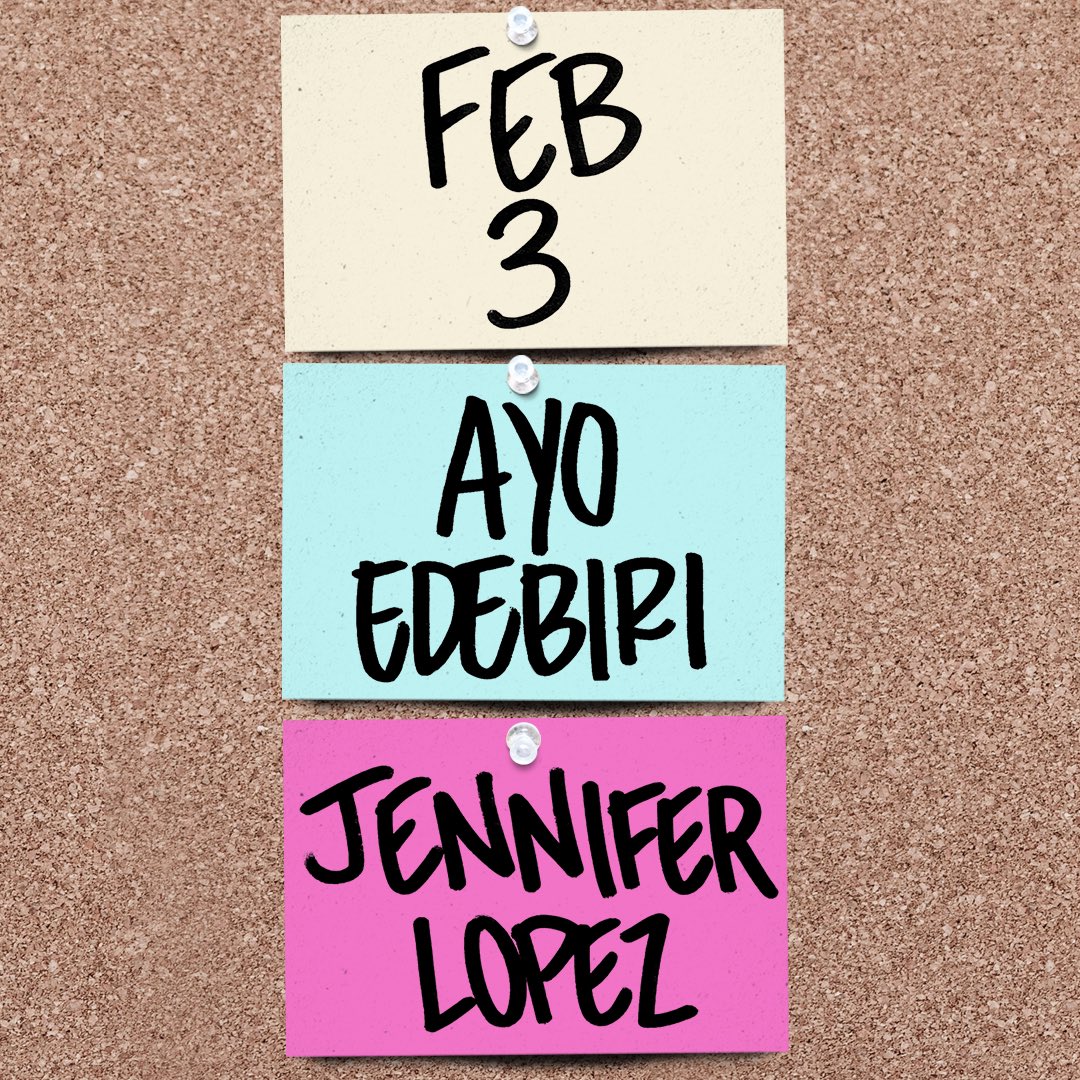 PopCrave's tweet photo. Ayo Edebiri announced as SNL host for February 3rd with Jennifer Lopez as musical guest. https://t.co/F41q4LehaL