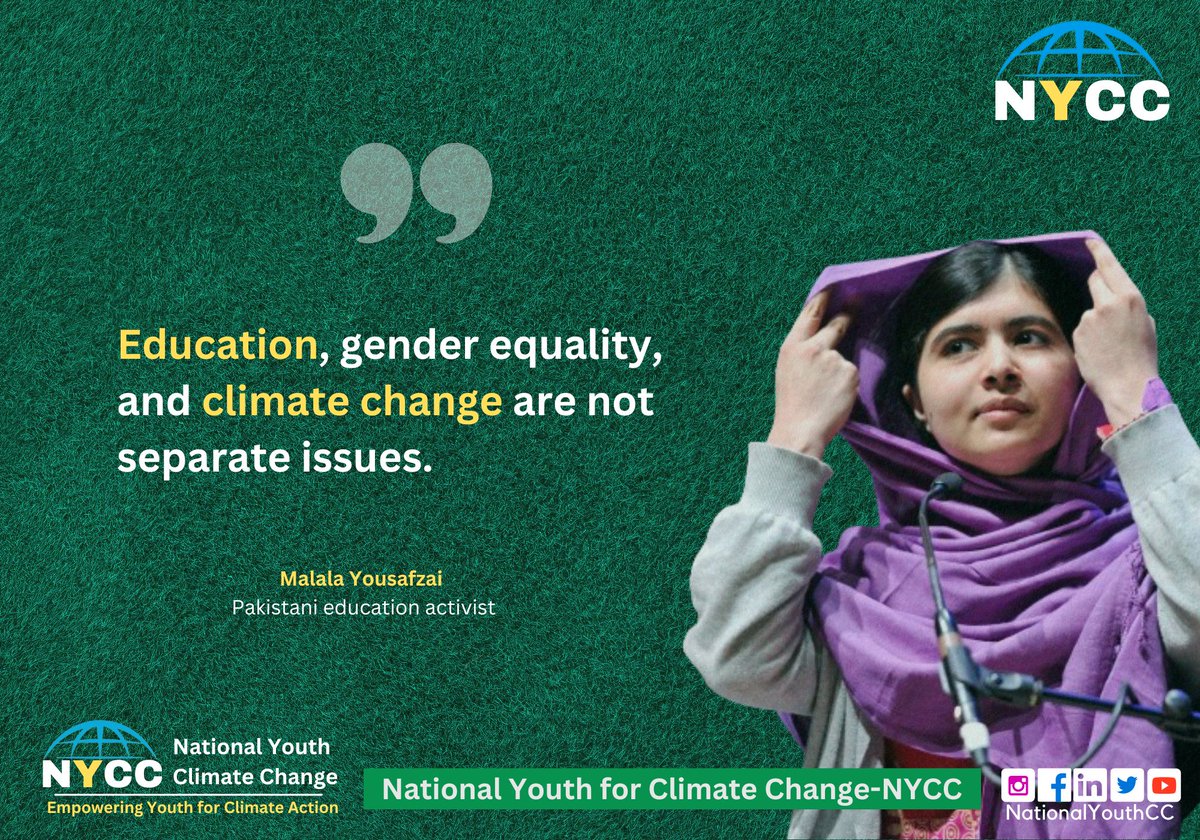 Education, gender equality, and climate change are not separate issues. Malala Yousafzai @Malala
@ZiauddinY
#EducationDay2024  #nycc