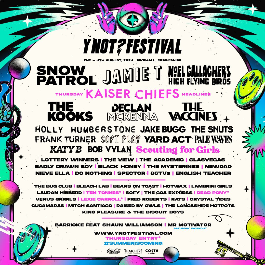 Looking forward to playing <a href="/ynotfestival/">Y Not Festival ⚡</a> in August x
Tickets: ynotfestival.com/tickets