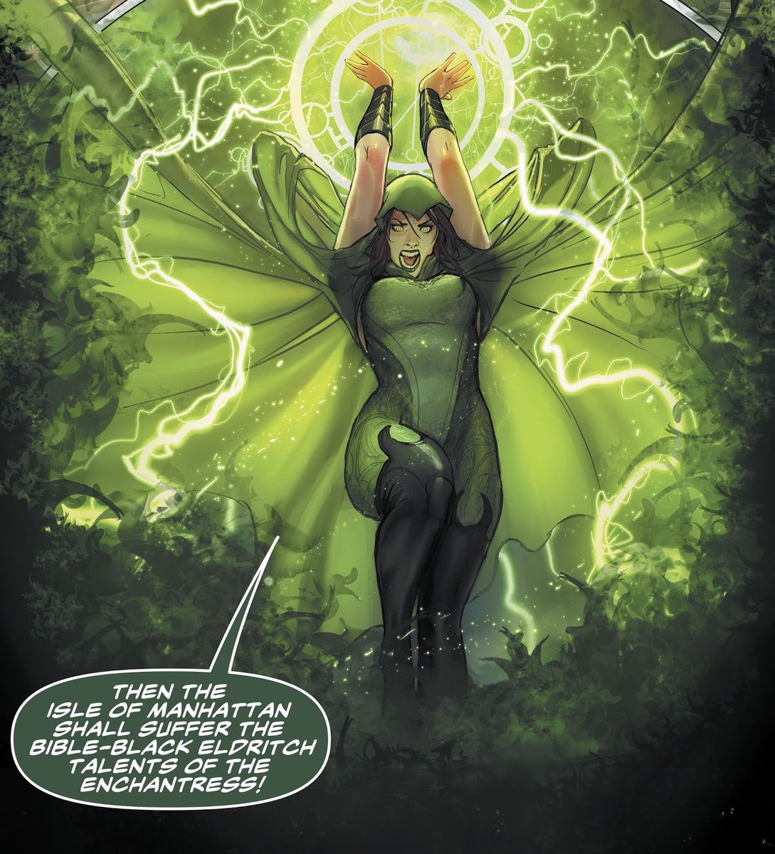 cleaswitch's tweet photo. June Moone (The Enchantress) vs Scarlet Witch https://t.co/zLjkLw7pL6