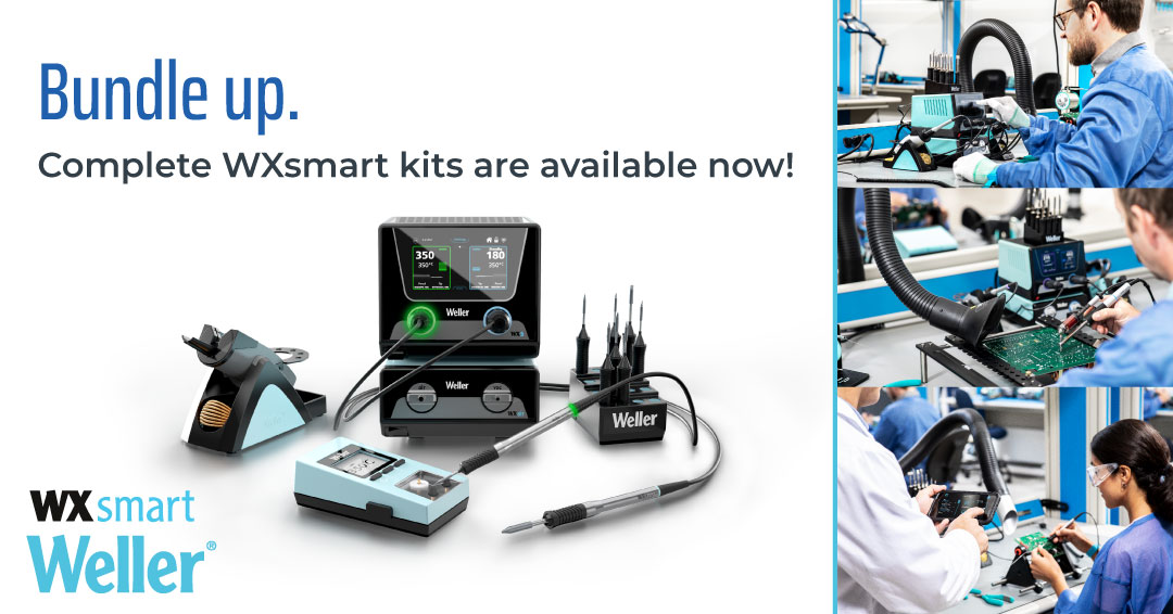 Take the guesswork out of building a new Weller Tools WXsmart soldering station. 

🔗: ow.ly/WELV50QnWPn

#SolderingSolutions #WellerPartners #WXsmart
