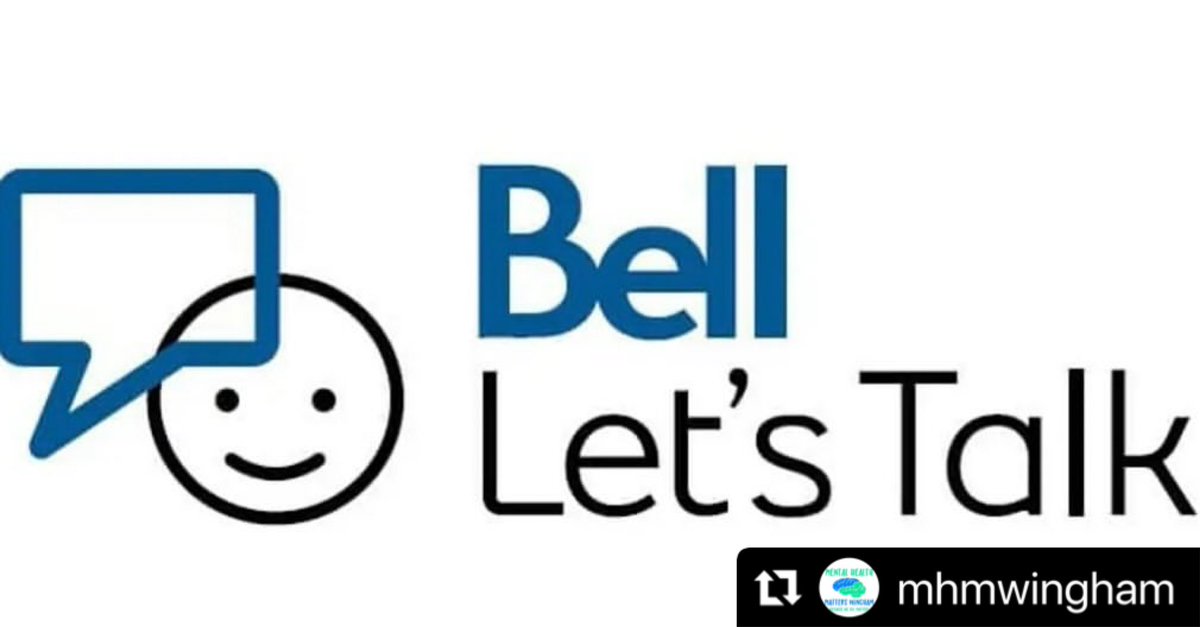 Let’s talk about mental health today and every day! There is support out there if you are struggling. Reach out to us or to these organizations: I'm 1in5, CMHA Huron Perth, CMHA Grey Bruce, Tanner Steffler Foundation, & WES for Youth Online.
💚💙 #BellLetsTalk #becauseweallmatter