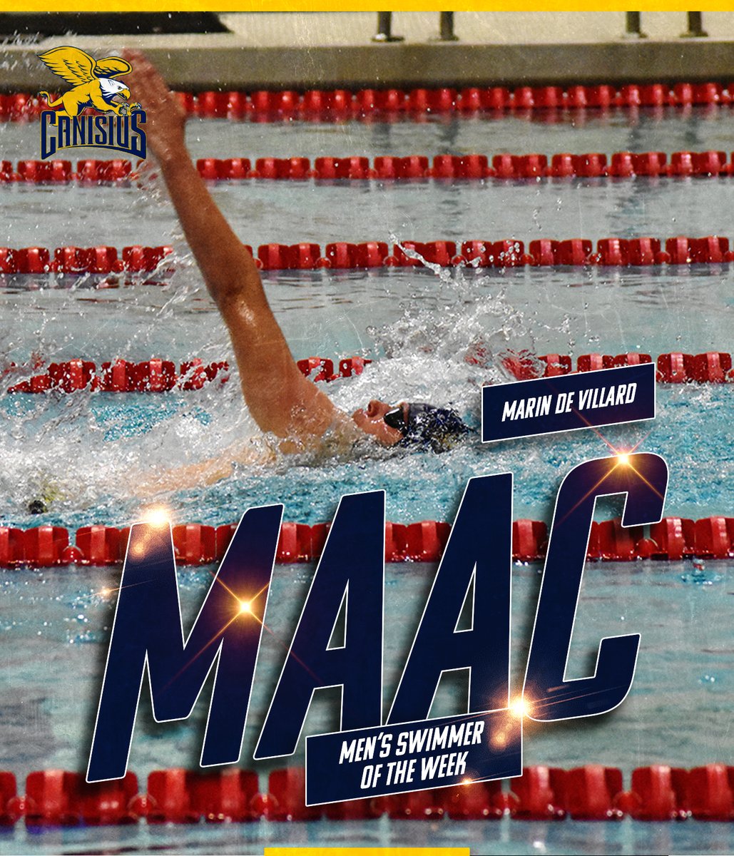 Another award in the trophy case 🏆 

Congrats to Marin de Villard for another @MAACSports swimming award!

#Griffs | #MAACSwim