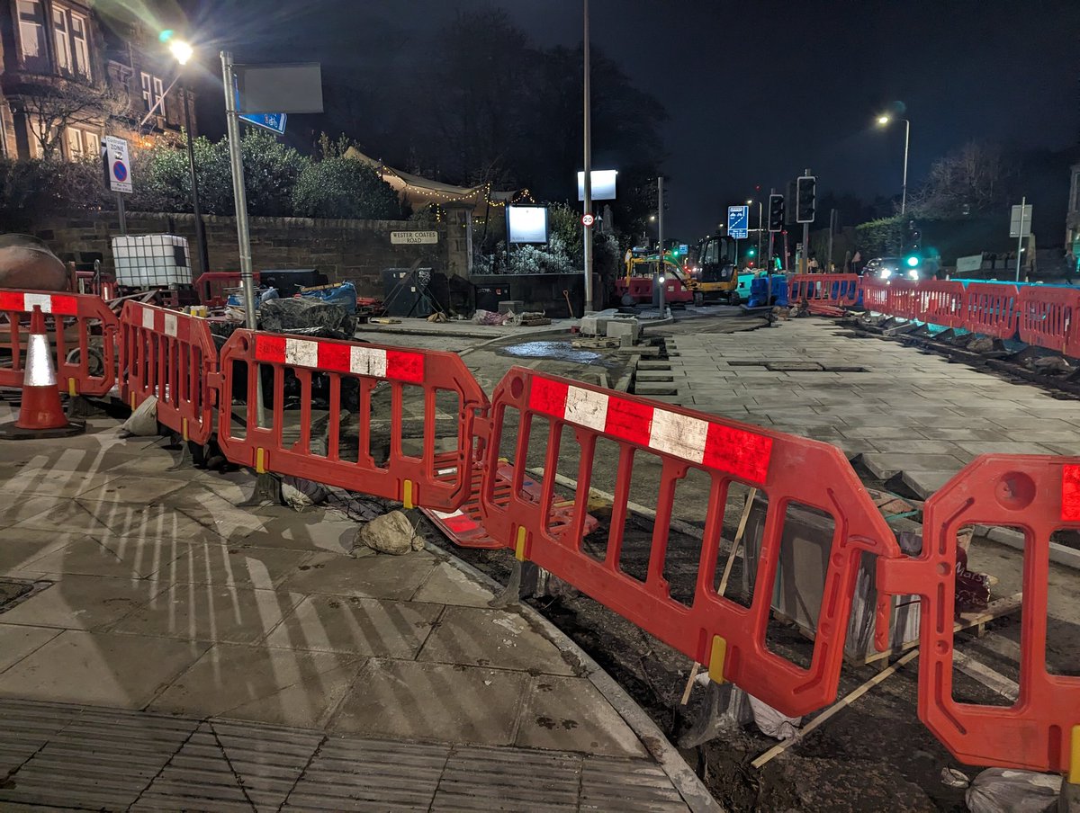 What a wonderful experience cycling home via the CCWEL, just a bit of roadworks, cars parked, barriers at Haymarket and roadworks signs in the bike lanes.