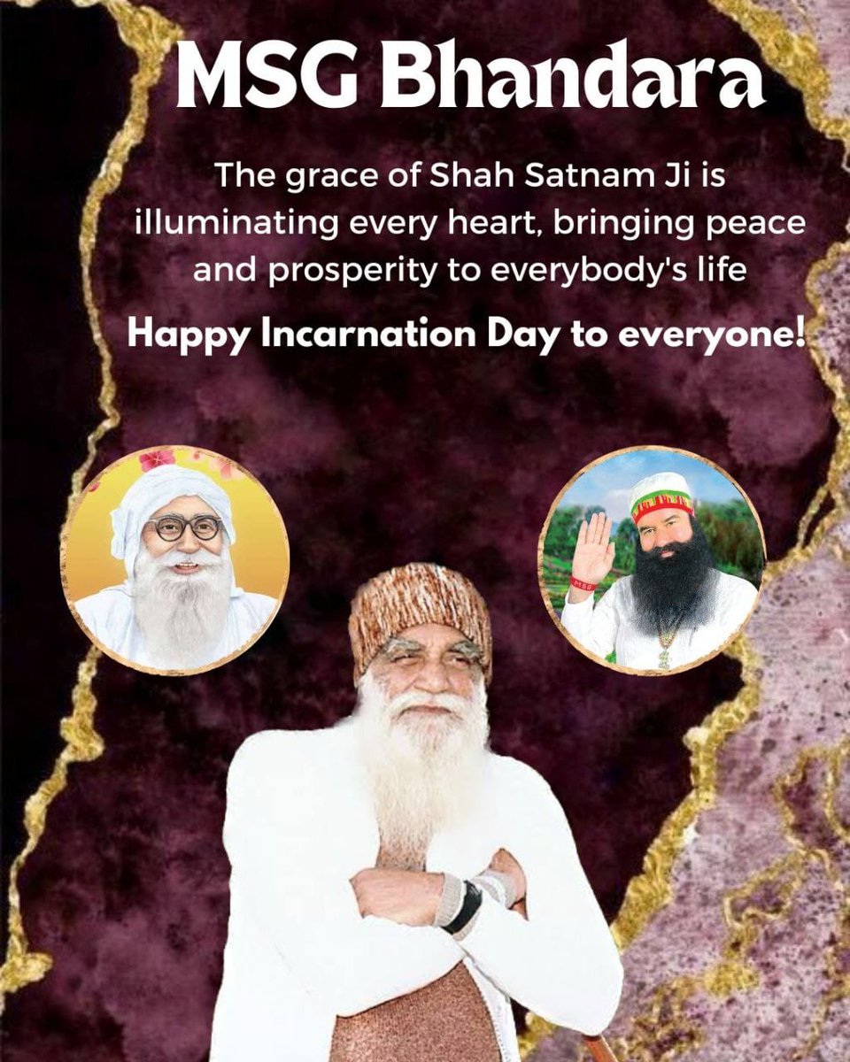sakshirai550's tweet image. Congratulations to everyone on the pious #MSGBhandara of Shah Satnam Ji Maharaj 😍which is a #FestivalOfMillions . 

Excitement on the peak!! 😍🥳
Saint Gurmeet Ram Rahim Ji