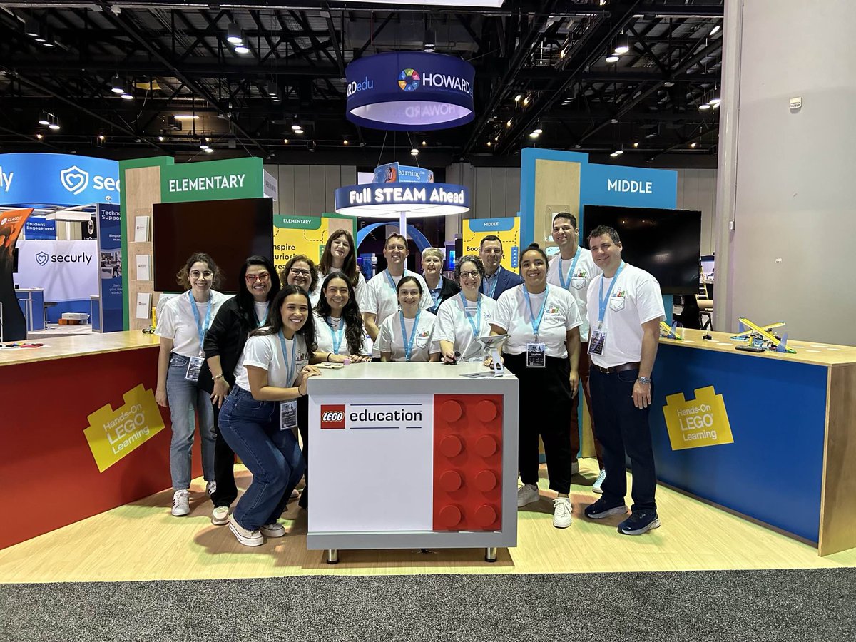 The @LEGO_Education team is ready for #FETC2024 Come stop by and visit this super star ⭐️ group!