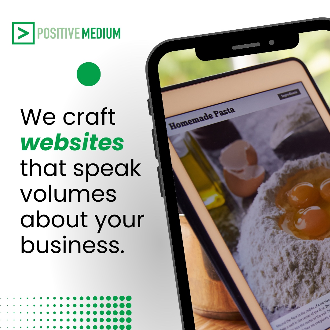 At Positive Medium, we craft websites that speak volumes about your business. Tailored, engaging, effective. 📢🖥️ 

Let your website tell your story. Reach out today! 📞📚

#WebCrafting #PositiveMedium #BusinessWebsites #EngagingDesign #TailoredSolutions #DigitalNarrative