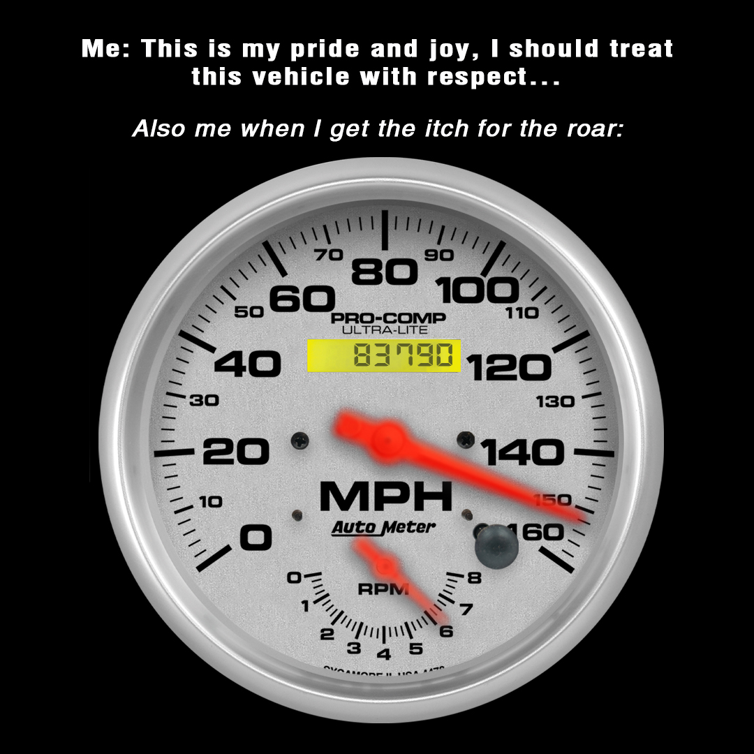 AutoMeter's tweet image. Sometimes it’s difficult to fight that urge🏎️💨

#chevyperformance #fordperformance #dodgeperformance #restomod #dailydriver