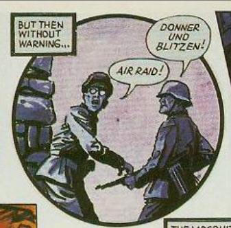 DWUDatabase's tweet image. Apparently, "Donner Und Blitzen" translates to "Thunder and Lightening", but the first thing that came to my mind was Santa's reindeers which undercuts the tension the story is trying to build a little #DoctorWho #Timebenders