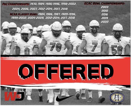 After a great visit and great conversation, I’m excited to receive an offer from <a href="/WJFootball/">W&J Football</a>! Big thanks to <a href="/CoachCranston/">Kenny Cranston</a> <a href="/Coach_Sirianni/">Coach Mike Sirianni</a>
