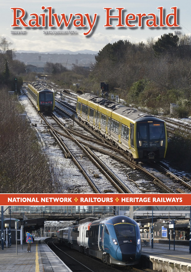 Issue 847 out now: Storm Isha brings 90mph winds and disruption, Lumo seeks authorisation for Newcastle paths and challenges that lie ahead on the introduction of the Class 701s. PLUS! Return to the main line finally on the horizon for Duke of Gloucester railwayherald.com/magazine/previ…