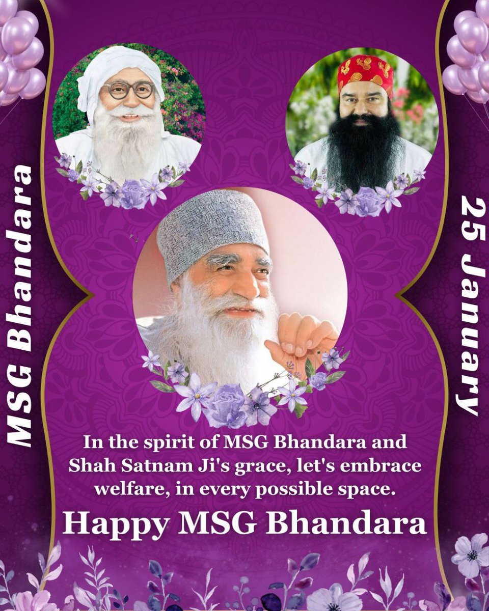 ksushma140's tweet image. Only a few minutes r left 4 d 105th B&apos;day f Shah Satnam Ji Maharaj who taught d value f selfless service,who bestowed his blessings on humanity &amp;amp; guided 2walk on d path f salvation.Inspired by Saint Gurmeet Ram Rahim Ji devotees ready 2celebrate 
#MSGBhandara #FestivalOfMillions