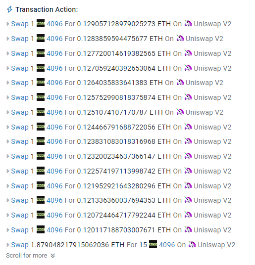 Teleport was used 9 times since its release

Teleport makes the sells counter go to 16/16 so the next seller will pay the guaranteed 1 token tax

So the community is fully in charge of the burn rate with the tax man being their ally

Join us on 4096.cash #ERC4096