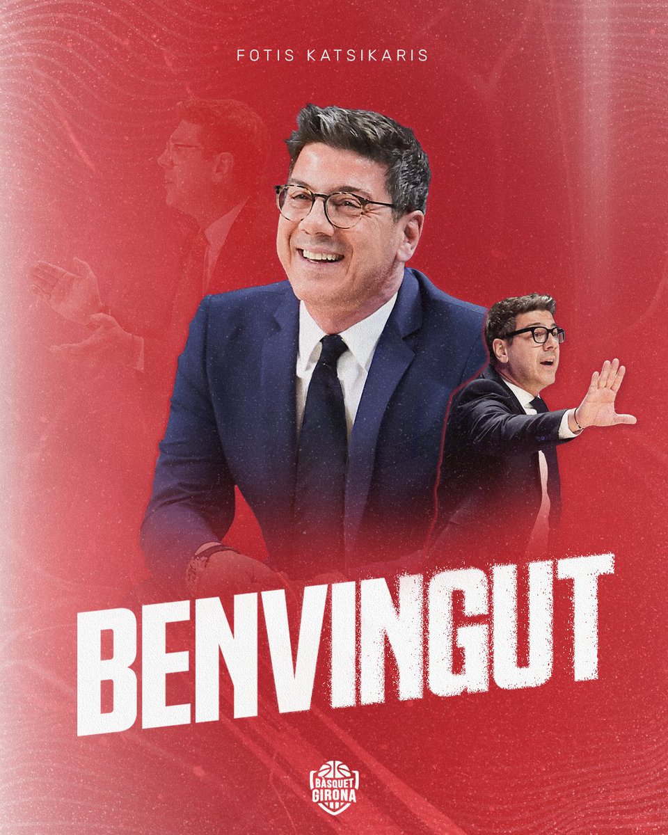 ✅ 𝑩𝒆𝒏𝒗𝒊𝒏𝒈𝒖𝒕 𝒂 𝑭𝒐𝒏𝒕𝒂𝒋𝒂𝒖, 𝑭𝒐𝒕𝒊𝒔 𝑲𝒂𝒕𝒔𝒊𝒌𝒂𝒓𝒊𝒔! 👋

📌 El tècnic grec és el nou entrenador del primer equip del Bàsquet Girona