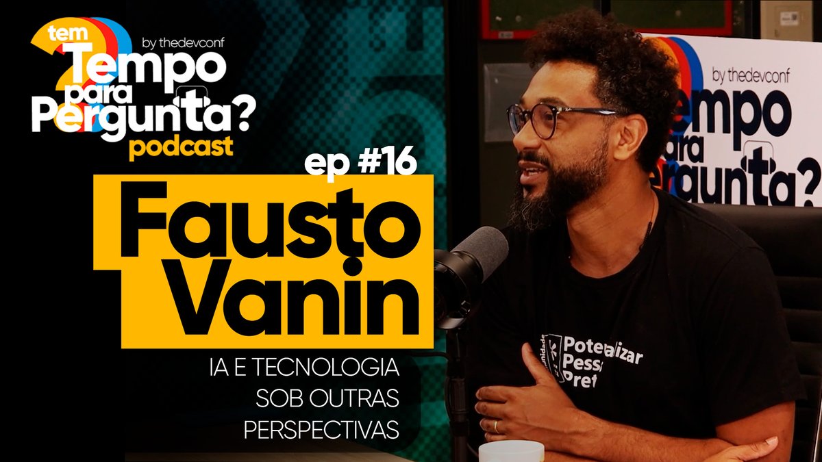 O décimo sexto episódio do podcast "Tem tempo para Pergunta?" do #thedevconf já foi gravado no TDC Porto Alegre e é com o gaúcho <a href="/FaustoVanin/">Fausto Vanin</a> , um empreendedor de tecnologias de ponta como blockchain diretamente do competitivo mundo das startups.