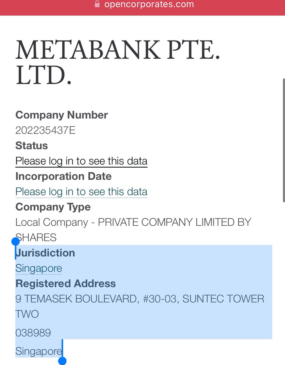 The Temasek effect?
Suntec Tower 2

Metabank Pte in need of a few 'fortune cookies' after Sponsorship deal nullified.

newfortunetimes.com/public-notice-…

siliconluxembourg.lu/the-blockhouse…

farvest.com/from-luxembour…

tbtl.com/about-us/

suite.endole.co.uk/insight/compan…

suite.endole.co.uk/insight/compan…