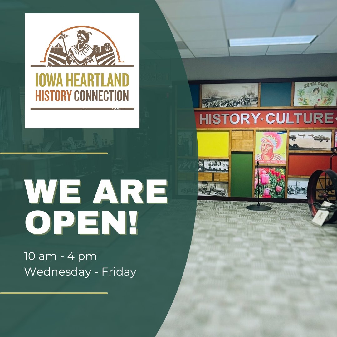 The winter weather has had us hibernating, but WE'RE OPEN! The museum is warm and cozy, and the perfect place to escape and enjoy the wonder of our local history! Our kid-friendly space is filled with books and activities too! #localhistory #iowahistory #ottumwa