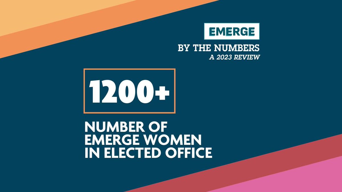 The Emerge community had some huge wins last year, and our successes are so much more powerful when we see them all together! Check our our 2023 Annual Report for a run down on all of our victories. 

emergeamerica.org/2023-annual-re…

#emergelove