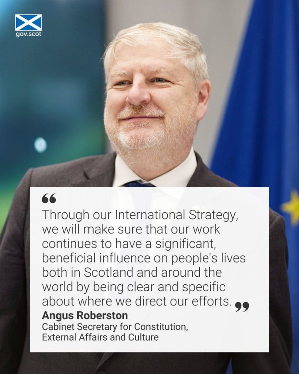 ScotGovID 🏴 (@scotgovid) on Twitter photo External Affairs Secretary <a href="/AngusRobertson/">Angus Robertson</a> has launched @ScotGov's new International Strategy: sets out our aims/approach for remainder of this parly term, incl our commitment to be a good global citizen, making a positive contribution on global challenges gov.scot/publications/s… External Affairs Secretary <a href="/AngusRobertson/">Angus Robertson</a> has launched @ScotGov's new International Strategy: sets out our aims/approach for remainder of this parly term, incl our commitment to be a good global citizen, making a positive contribution on global challenges gov.scot/publications/s…