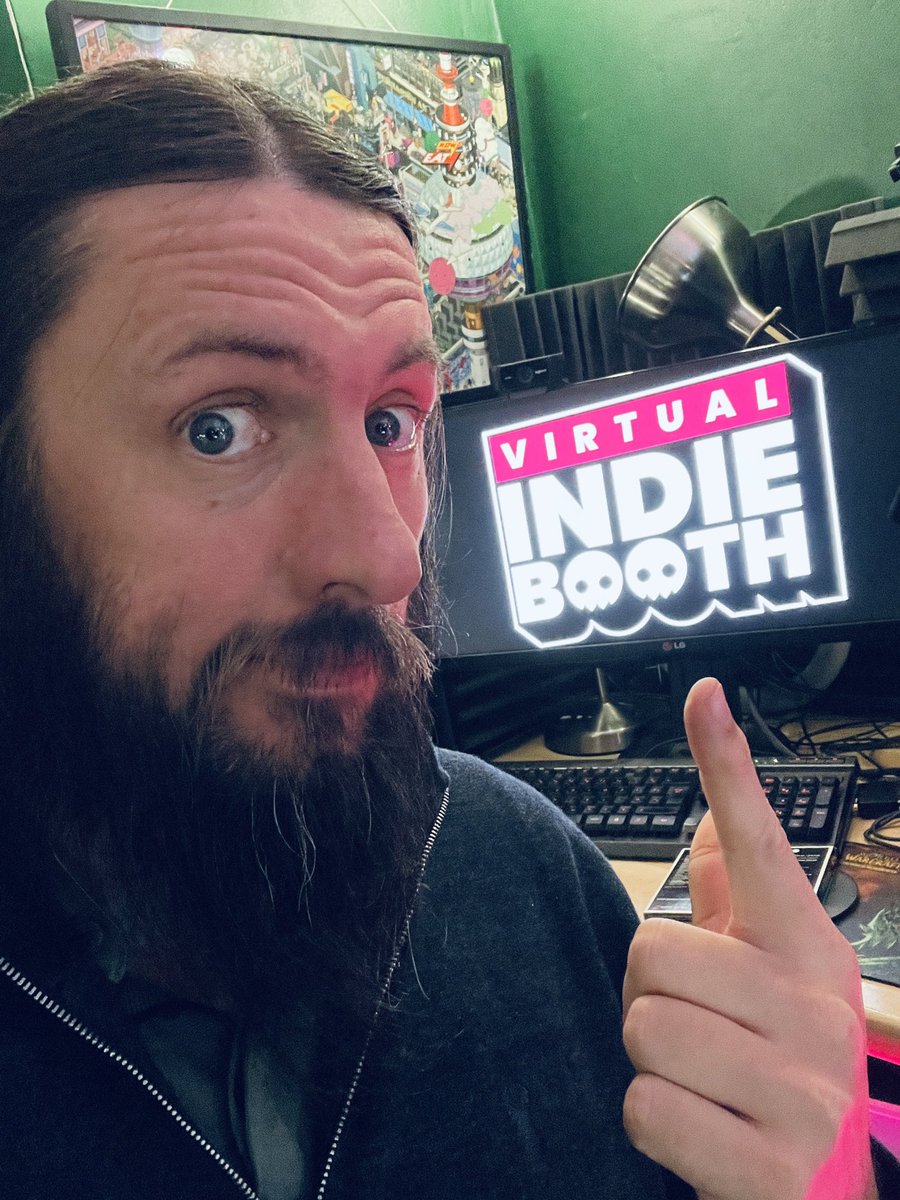 Join us in 1 hour (8pm) for the big show!!

Virtual Indie Booth 47! 

Live on 
👉Twitch.tv/indiegameiacs
👉YouTube.com/indiegameiacs

5 games 15 minutes each; a wonderful evening of indie discovery

#indiedev #indiegames