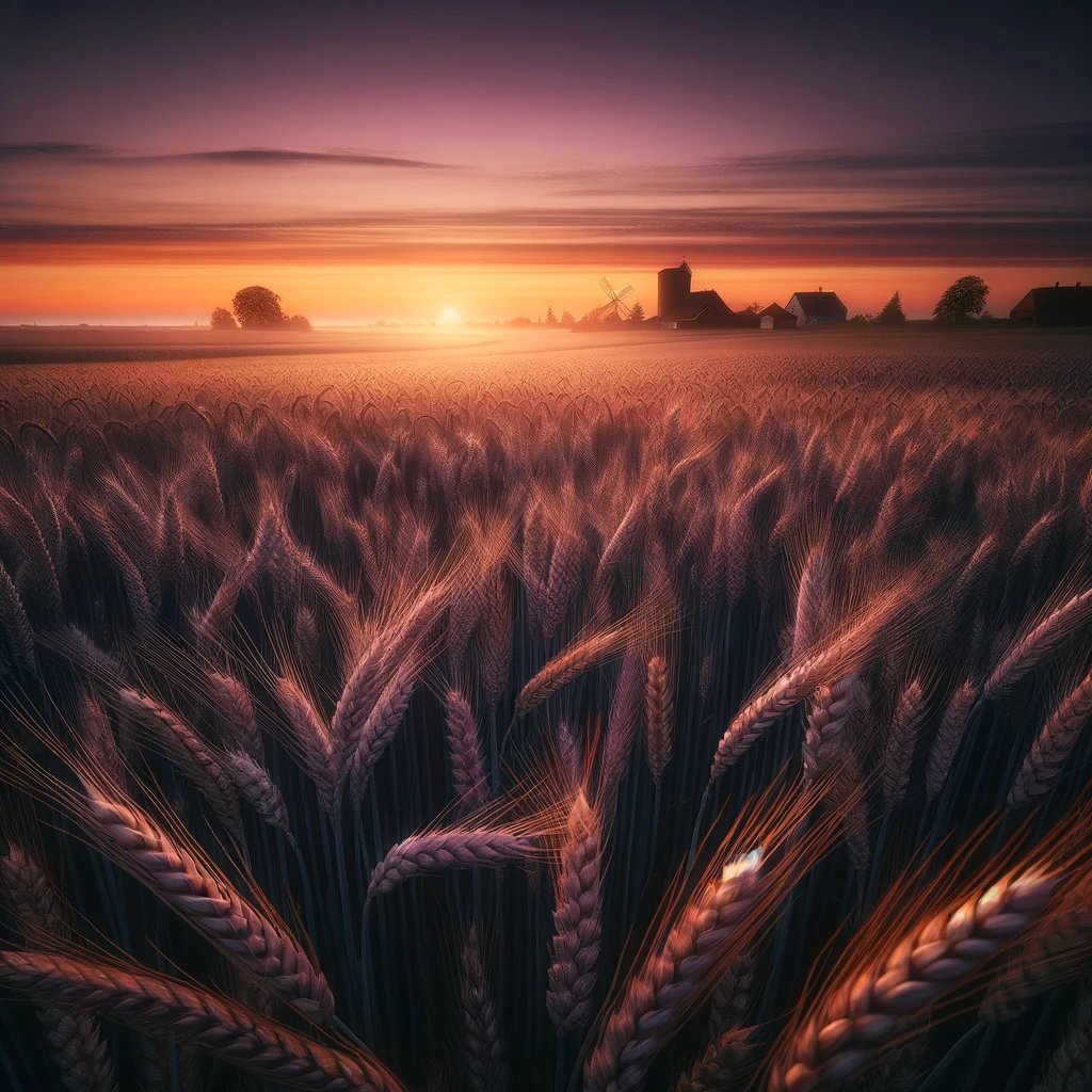 🌾 Under the evening sky, our fields are not just feeding us, they're teaching us. #AgricultureLife #EveningHarvest