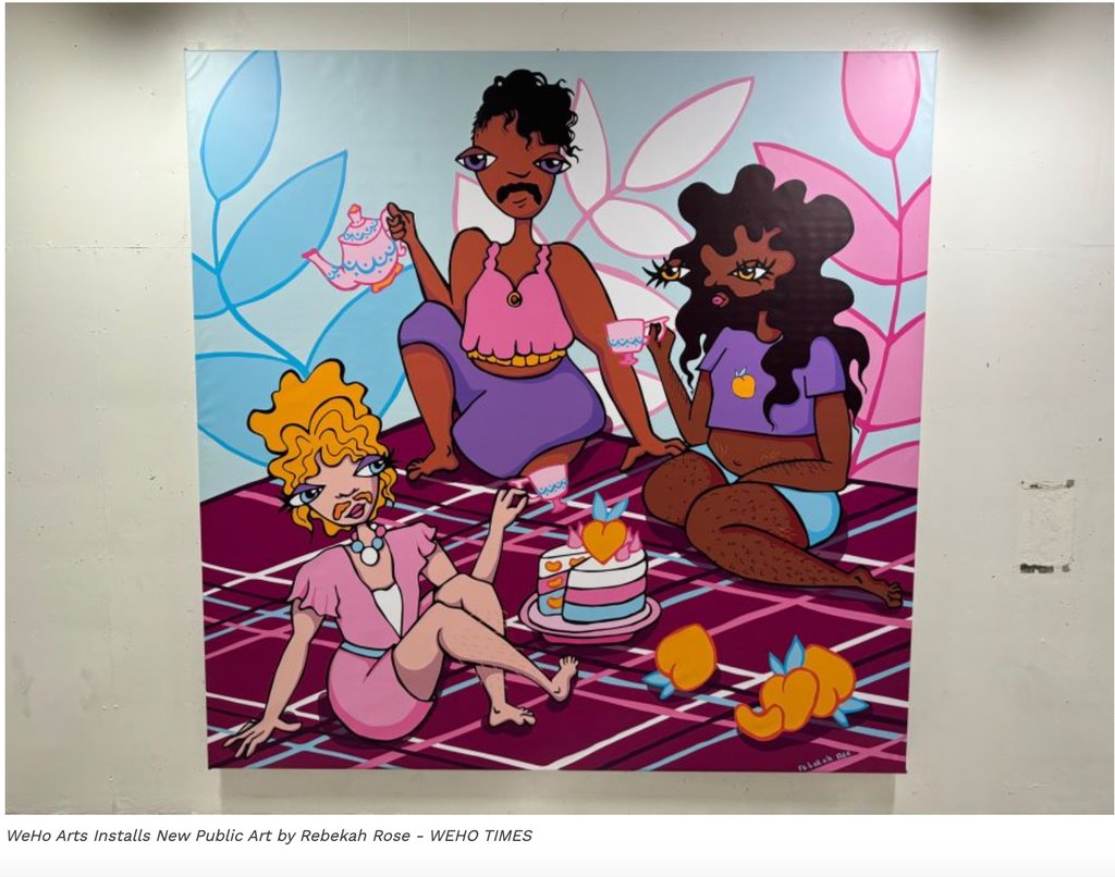 LA2050 (@la2050) on Twitter photo Hey West Hollywood! <a href="/AHJNetwork/">AHJNetwork</a> Program Manager Rebekah Rose's "Peaches and Tea," is now on display at West Hollywood Park's Five-Story Parking Structure, celebrating gender expansiveness LGBTQIA+ joy. ✨🌈 Check out <a href="/WEHO_TIMES/">WEHO TIMES</a> to learn more: l8r.it/lFd5 Hey West Hollywood! <a href="/AHJNetwork/">AHJNetwork</a> Program Manager Rebekah Rose's "Peaches and Tea," is now on display at West Hollywood Park's Five-Story Parking Structure, celebrating gender expansiveness LGBTQIA+ joy. ✨🌈 Check out <a href="/WEHO_TIMES/">WEHO TIMES</a> to learn more: l8r.it/lFd5
