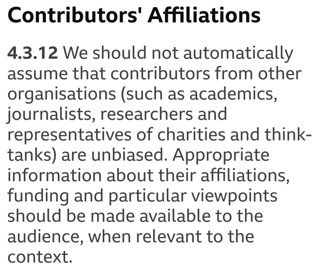 GeorgeMonbiot's tweet image. Thanks everyone for your kind comments about my attempt to hold the representative from the Institute of Economic Affairs to account on #PoliticsLive today. But it shouldn&apos;t be up to guests to ask who funds them. Here is the Editorial Guideline, which the BBC flouts every day.