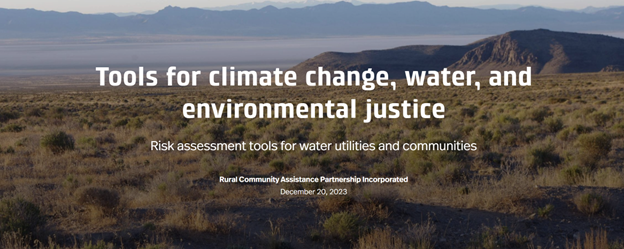 RCAP has developed an overview of free webtools on climate change risk and impact on communities and water utilities and ways to equitably build resilience. Find tools that suit the needs of your community or project: ow.ly/GHnM50Qsab0