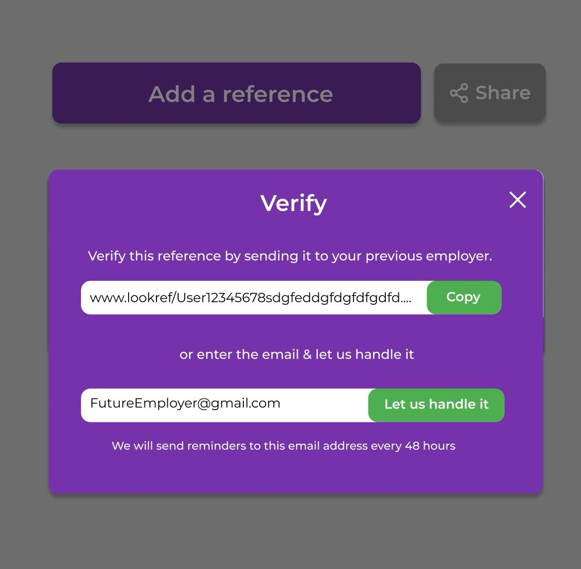 lookRef's tweet photo. Simplify your job search with easy reference management and quick access to your employment history!

Create, share and verify references at the press of a button. Skip the queue and improve your chances of employment! https://t.co/PH54fqzuVX