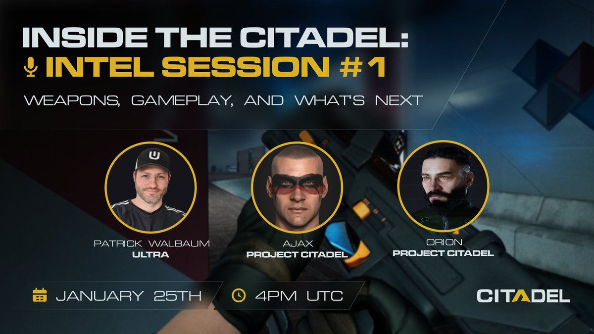 Get all the intel about Project Citadel each month with our all-new monthly X Spaces 🎙️ Tomorrow, we kick things off with the first X Space of 2024, featuring Ultra’s Lead Community Manager, @Dustnar, alongside Ajax and Orion, the Co-Founder and CTO of Project Citadel. This…