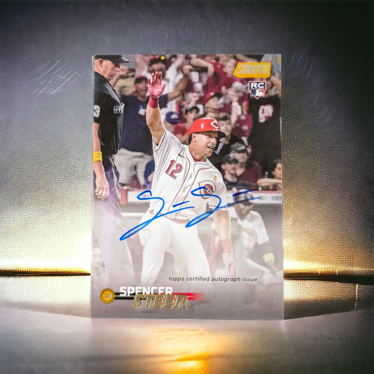 SportsCardJunct's tweet image. Same box as the purple trout...Steer 1/1 sighting!  Great customer pull in the shop!  #Topps #ToppsBaseball