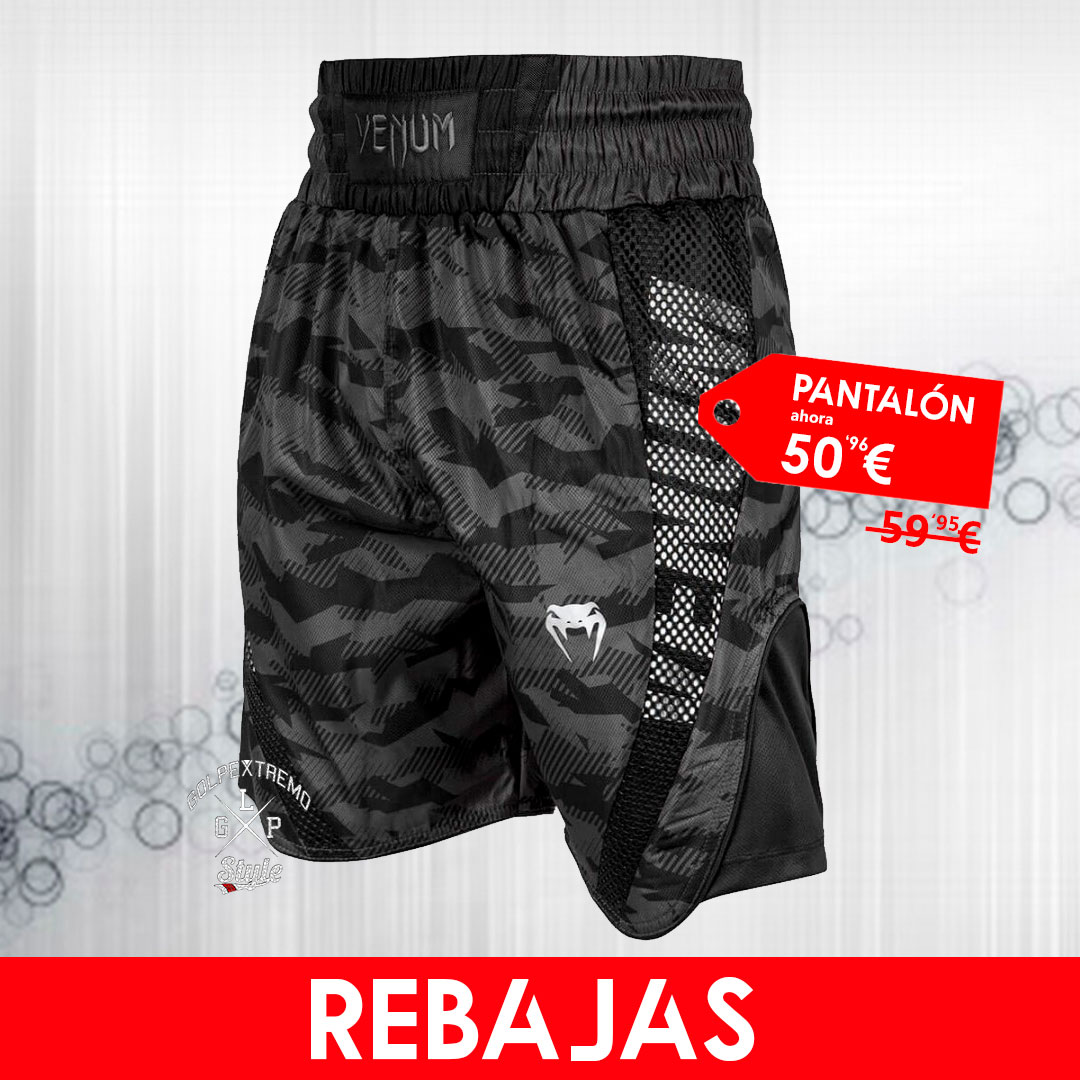 Pantalones de Boxeo Venum Negro Urban Camo