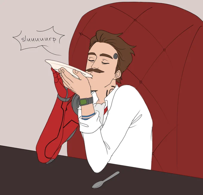 rhys probably drinks his soup like this  #borderlands #borderlands3 #rhysstrongfork