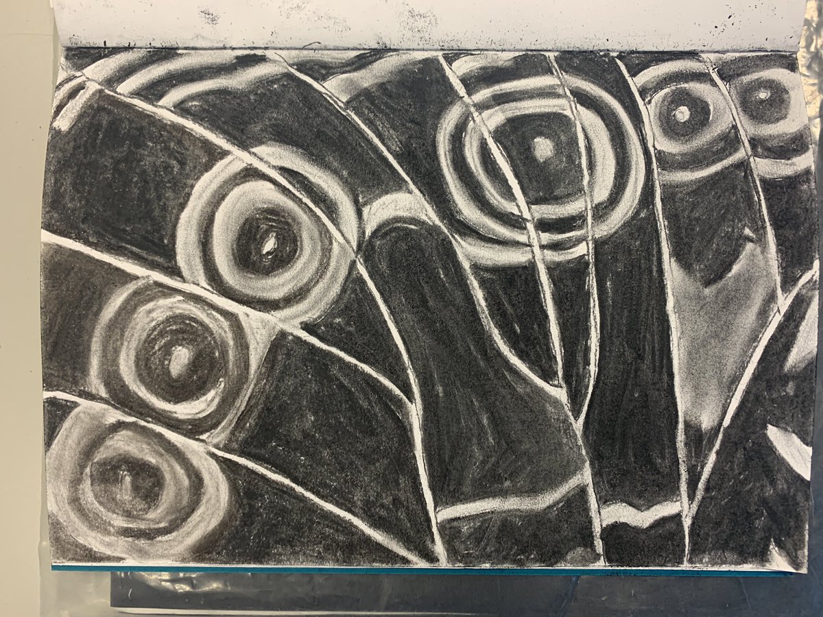 Awesome charcoal work from s3 Thai week- a wee bit messy but definitely worth it for these results. <a href="/DennyHighSchool/">Denny High School</a>