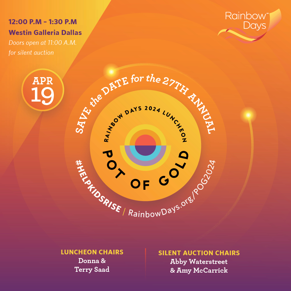 Have you heard? The keynote speaker for the @RainbowDaysInc #PotOfGold Luncheon is Erin Gruwell of the @freedomwriters! 🎉 This inspiring event will help Rainbow Days continue providing critical services to Dallas youth!

🎟️: rainbowdays.org/pog2024/

#MinervaClient #HelpKidsRise