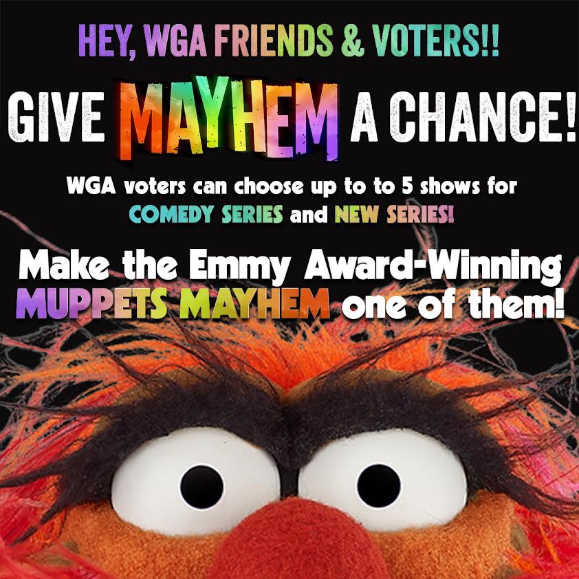 It’s been 45 years since a Muppets series has been nominated for a WGA award! Voting is open!