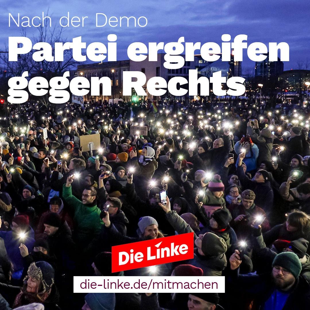 Es ist so wichtig, dass gerade hunderttausende für Demokratie demonstrieren. Aber der Kampf gegen die Gefahr des Faschismus braucht einen langen Atem. Deshalb laden wir dich ein, Mitglied zu werden und mit uns gemeinsam für eine soziale, offene und demokratische Gesellschaft zu…