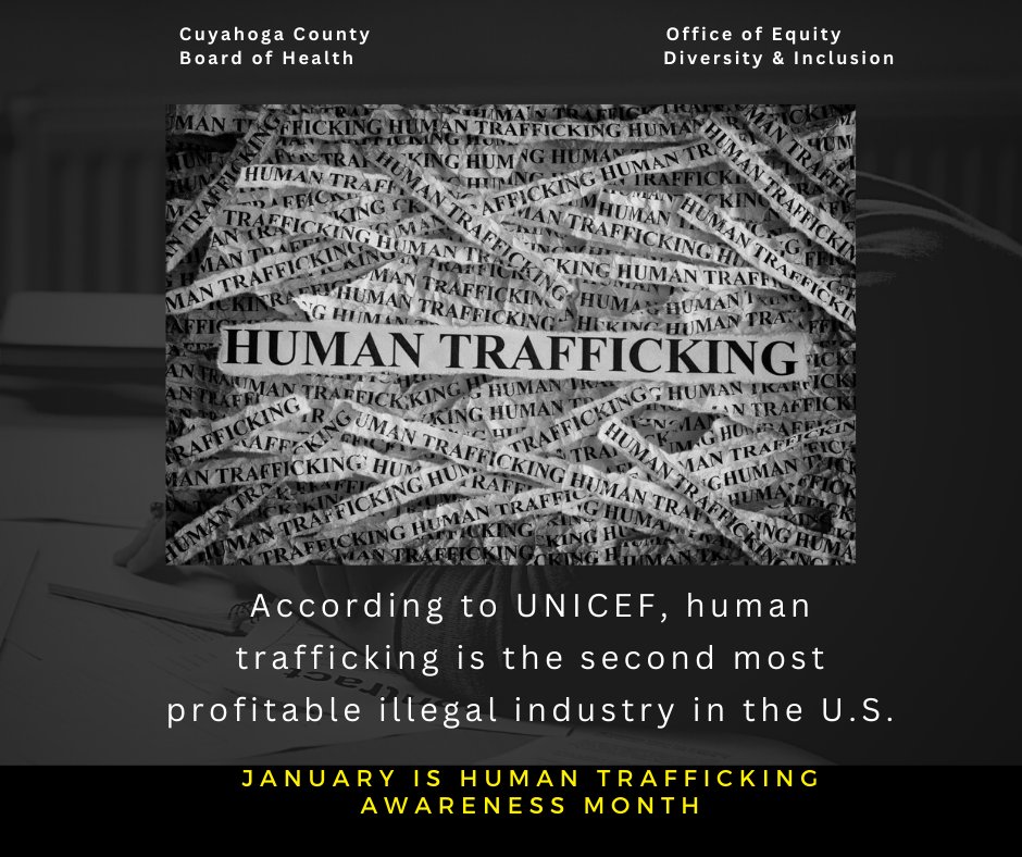 CCBH_Net's tweet image. January is Human Trafficking Awareness Month. Human trafficking involves the use of force, fraud, or coercion to obtain some type of labor or commercial sex act. #CCBH #EDI #HumanTrafficking  tinyurl.com/yn3wu2xy
