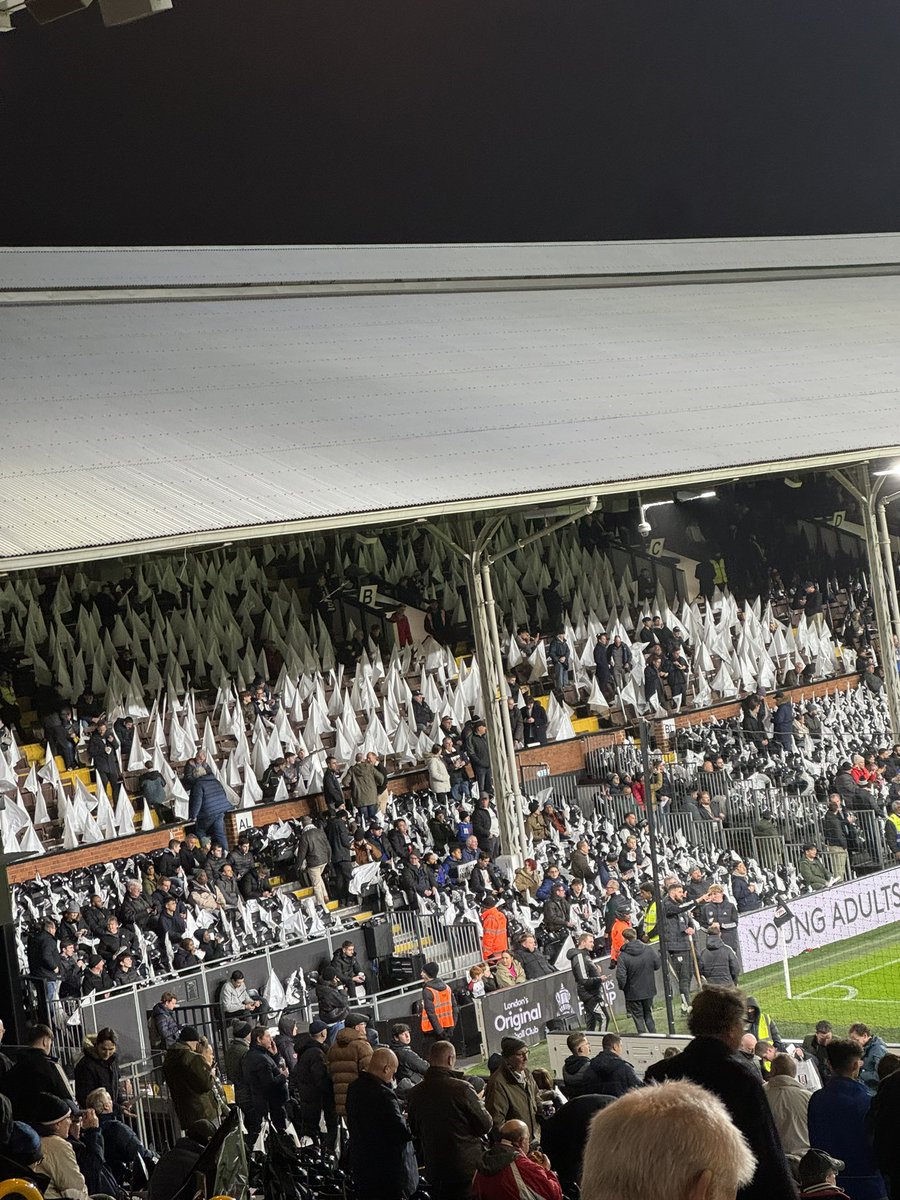 Fulham have had a nightmare with them flags